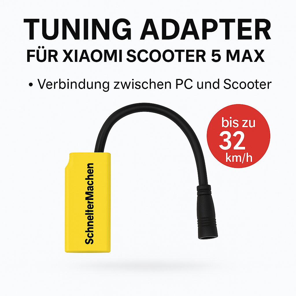 ⚡ Xiaomi Scooter 5 Max – Tuning & Flashing Adapter zum Entfernen der Geschwindigkeitsbegrenzung
