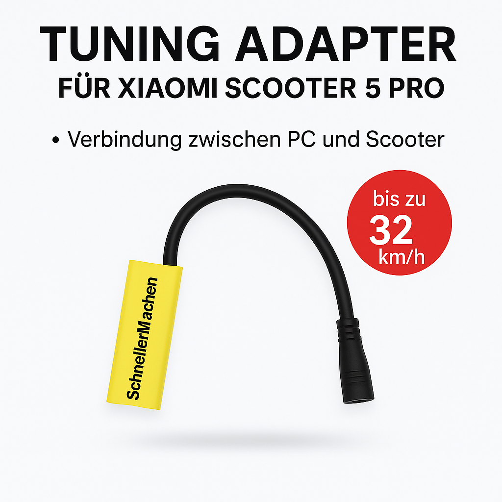 ⚡ Xiaomi Scooter 5 Pro – Tuning & Flashing Adapter zum Entfernen der Geschwindigkeitsbegrenzung