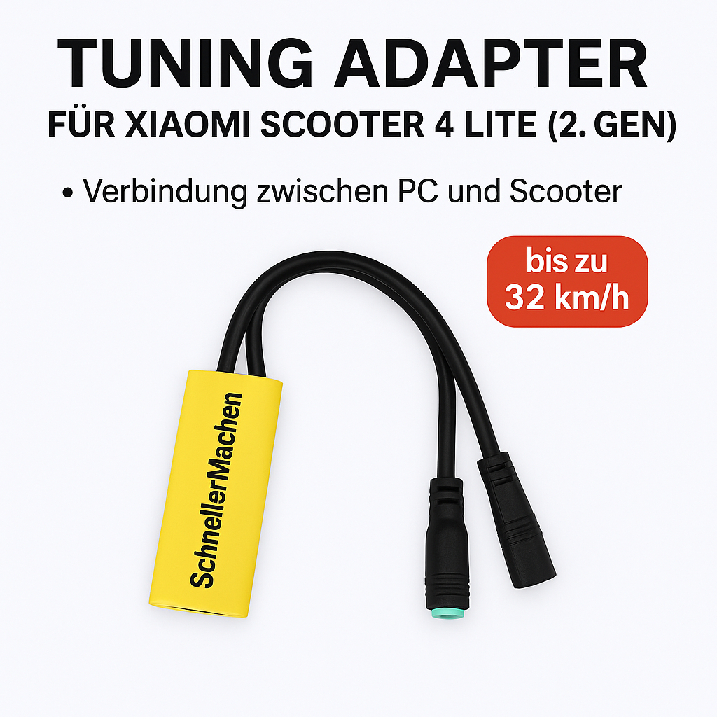 ⚡ Xiaomi Scooter 4 Lite (2. Gen) – Tuning & Flashing Adapter zum Entfernen der Geschwindigkeitsbegrenzung