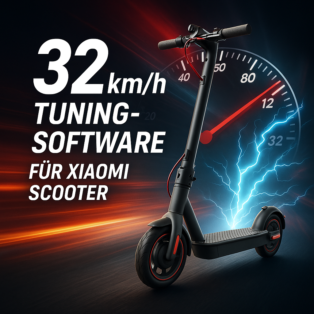 32 km/h Tuning-Software für Xiaomi Scooter – nur mit Tuning-Adapter nutzbar