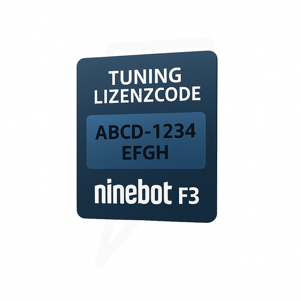 NINEBOT F3 / F3E / F3D /F3 Pro Tuning Lizenzcode – Bis zu 35 km/h via WebApp