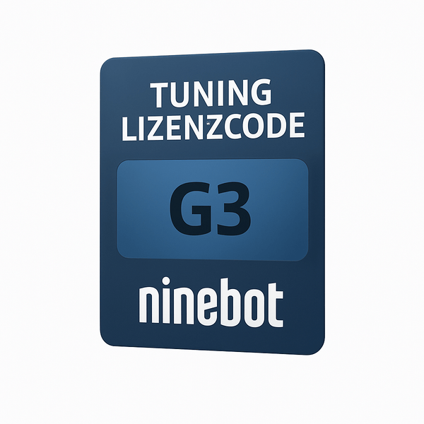NINEBOT G3 /G3E /G3D /G3 Max Tuning Lizenzcode – Bis zu 45 km/h via WebApp