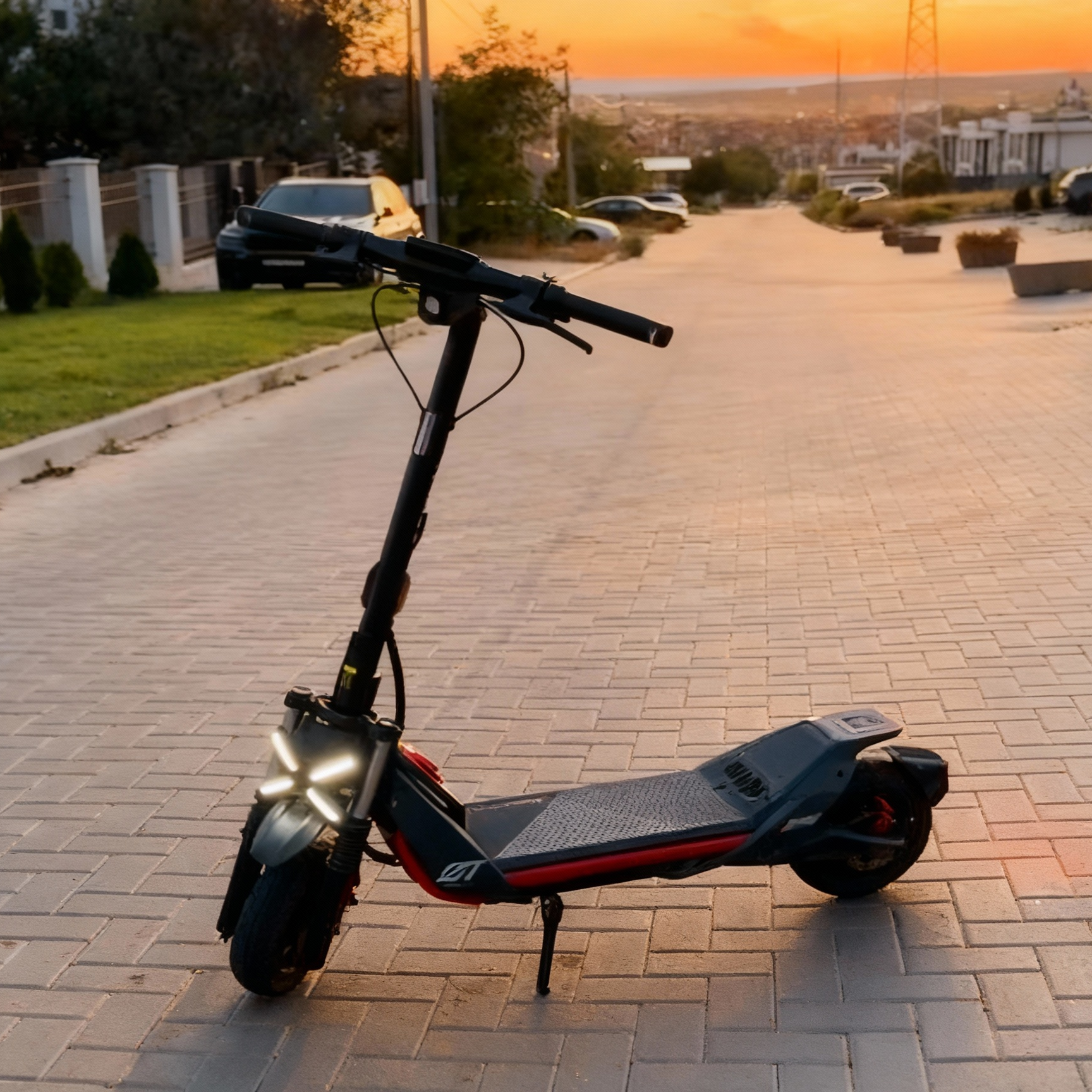 Ninebot ZT3 Pro – Superhelles Frontlicht und Tagfahrlichtteile / X-förmiger Scheinwerfer